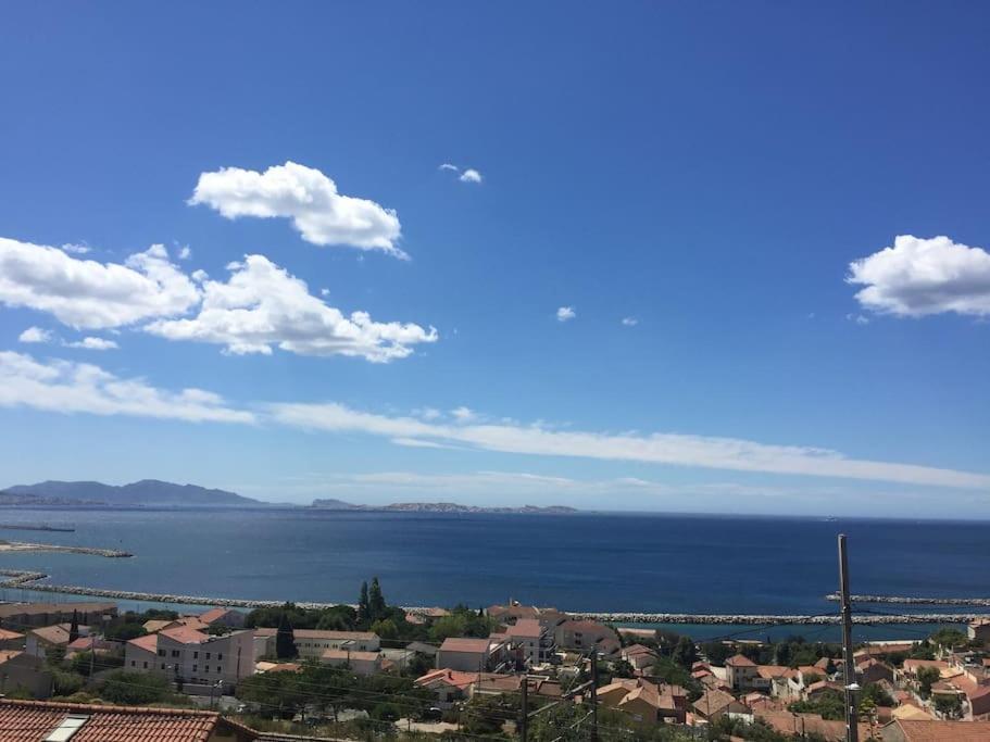 Superbe Terrasse Avec Vue Panoramique Sur La Mer Marselha Exterior foto
